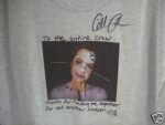 GILLIAN ANDERSON X-FILES SIGNED CREW GIFT SHIRT