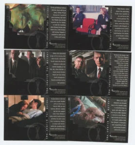 The X-Files Season 8 Search for Mulder Chase Card Set 6 Cards B1 - B6 Inkworks verso