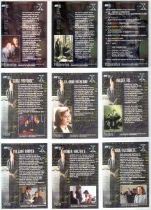 The-X-Files-Trading-Cards-Topps-S1-FR-Cartes-1-9-verso