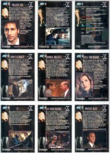 The-X-Files-Trading-Cards-Topps-S2-FR-Cartes-1-9-verso