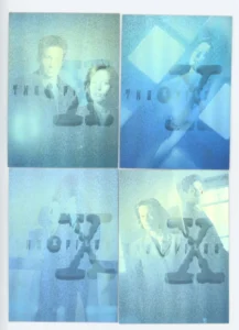 X-Files Season 2 Hologram Chase Card Set X1-X4 Topps 1996