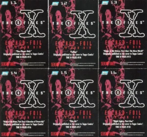 X-Files Season 3 Etched Foil Chase Card Set i1-i6 Topps 1996-verso