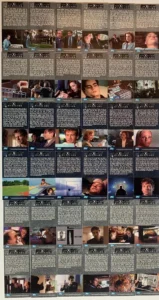 X-Files Showcase Widevision Base Trading Card Set 72 Cards Topps 1997-set-1-verso