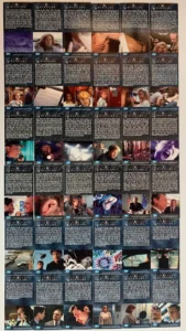 X-Files Showcase Widevision Base Trading Card Set 72 Cards Topps 1997-set-2-verso
